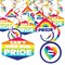 Big Dot of Happiness Love is Love - Pride - Rainbow Party Hanging Decor - Party Decoration Swirls - Set of 40